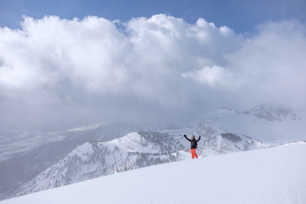 At the top of Jackson Hole, Wyoming