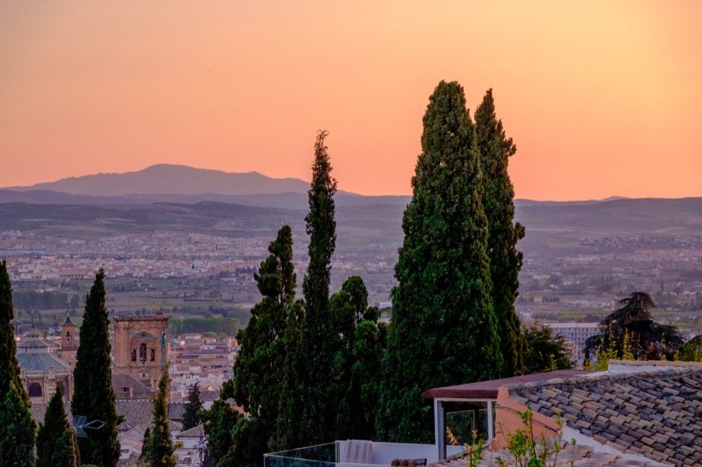 Sunset in Granada, Spain