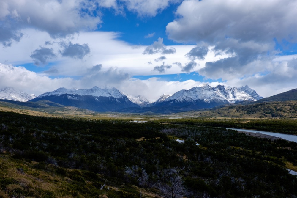 Early morning snow peaks