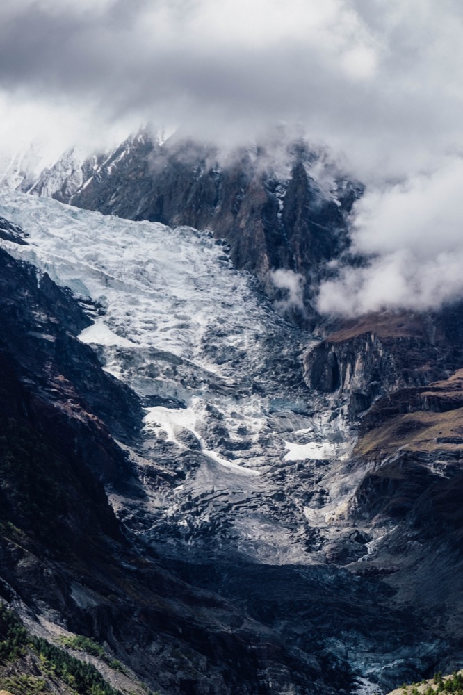 Gangapurna Glacier in the Annapurna Region, Nepal