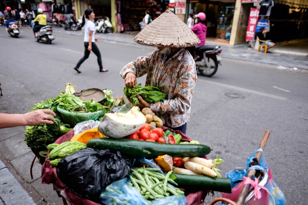 Street Vendor in Hanoi, Vietnam