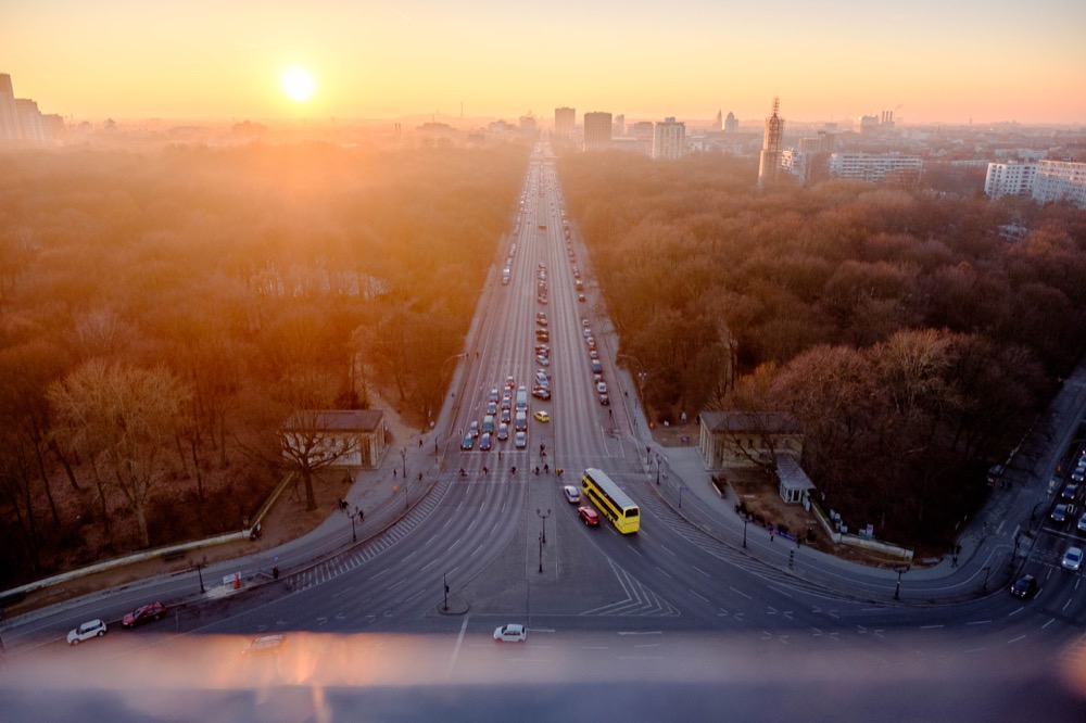 Sunset over Berlin